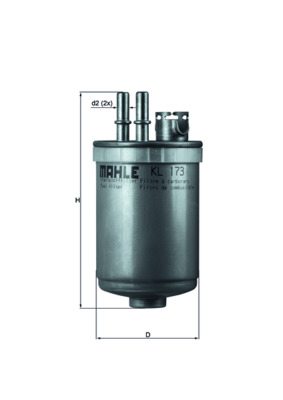 Palivový filtr - KL173 MAHLE - 10088053, 1069071, 1069073
