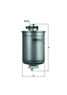 Fuel Filter - KL77 MAHLE - 6N0127401, 6N0127401A, 6N0127401B
