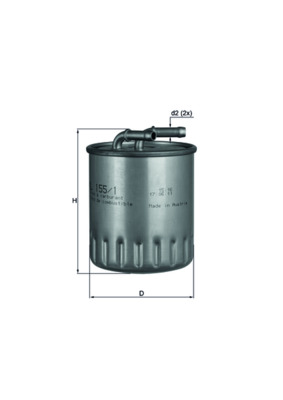 Kraftstofffilter - KL155/1 MAHLE - 6280920001, 6280920101, A6280920001