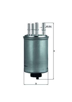 Kraftstofffilter - KL506 MAHLE - LR007311, LR010075, WJN500025