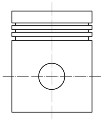 0139900, Píst včetně kroužků a čepu, Píst komp., MAHLE, 11444651, 11444671, 1515708, 73TM6110NA, 73TM6110RA, A71SX6102LA, 09071B100109003, 92413600