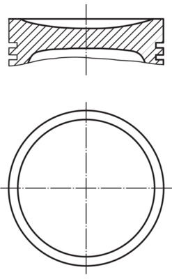 0039400, Kolben mit Ringen und Bolzen, MAHLE, 8713670000, 99455600