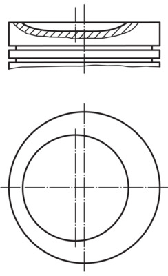 0012903, Piston with rings and pin, MAHLE, 6360305017, 6360306017, 6360307117, 6360307517, A6360305017, A6360306017, A6360307117, A6360307517, 90278630