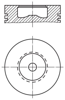 0083100, Piston with rings and pin, MAHLE, 1908811, 4534237, 4607514, 1759595, 90461600