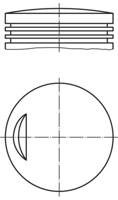 0075202, Piston with rings and pin, MAHLE, 4127165, 4166373, 5880170, 5880700, 70016763, 70016783, 901936, 901983, 93395630