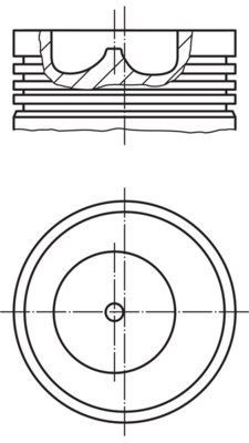 0078500, Píst včetně kroužků a čepu, Píst komp., MAHLE, 1900393, 1900403, 1900691, 1900692, 1900701, 1909199, 4637971, 4637972, 4663606, 6662150, 8720720000, 91476600, 8770754000, PI1149000