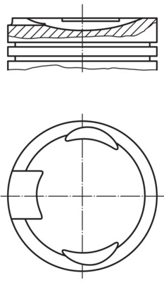 1518400, Piston with rings and pin, MAHLE, 12026330, 341501600016, 341801600016, 14019100114000, 91034700