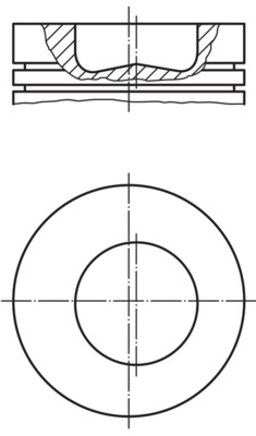 007PI00110000, Kolben mit Ringen und Bolzen, MAHLE, FPT Iveco Cursor8 CNG F2BE0641* F2BE0642* F2BFA601* F2BFA602*, 00000002996838, 2995638, 2996838, 504027699, 40646600