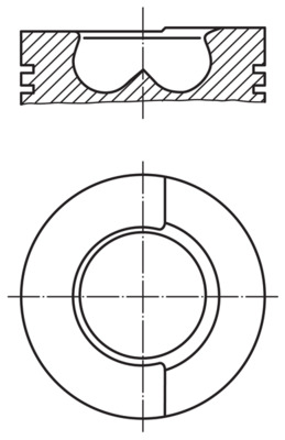 0082900, Piston with rings and pin, MAHLE, 1930742, 98412636, 8724550010, 99445700, 1930232, 4764507