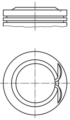 028PI00146000, Píst včetně kroužků a čepu, Píst komp.1,2TSi/čep 17,00mm, MAHLE, Audi A3 Seat Leon Škoda-VW Octavia-III Škoda Fabia-III Volkswagen Golf-VI Volkswagen Jetta-IV CJZA CJZB CYVB 2012+, 04E107065BC, 04E107065DC, 41876600, 8744230000, 8744230002, 8744230010, 8772151