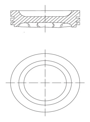 2220100, Kolben mit Ringen und Bolzen, MAHLE, 8742710000, 99927600