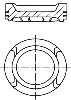 021PI00116000, Piston with rings and pin, MAHLE, 120A11957R, 4420364, 120A14870R, 4420365, 120A17400R, 4420366, 93168022, 93168023, 93168024, 8743520000, 97504600, 8771959, 8788820002, 021PI00116000