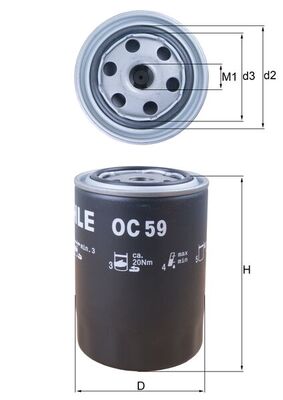 OC59, Ölfilter, MAHLE, 00024151017, 0003141914, 0003563591, 0005721190, 0009830607, 0494133, 0650372, 0812684, 100325, 1112652, 114932108, 1210134012800, 12185035150, 1220193, 1228022, 132011, 141055400, 1470819, 1520805D0A, 1560040010, 1560A41010, 1560B41010000, 1621224M1, 162709, 1739617, 1930328, 2090736, 244191500, 2654342, 3130906