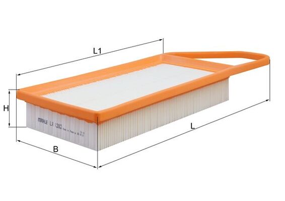 LX1282, Luftfilter, MAHLE, 1147681, 1420K4, SU00100653, Y40113Z40, 1156267, 1420K5, SU00100878, Y40113Z40A, 1444VZ, 1672497, SU00100901, 1444W9, 1735085, 1444X2, 1H1Z13C149DA, 1444X3, 2S6Q7901A1A, 1444X7, 2S6Q9601A1A, 2S6Q9601A2A, 9642212080, 2S6Q9601AA, 9645295780, E147300, 0986TF0097, 107, 11123210009, 152071758664, 18088, 2003351