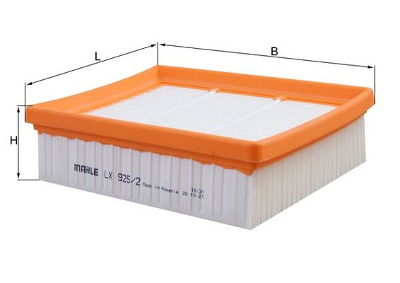 LX925/2, Air Filter, MAHLE, 60706015000, WG2326133