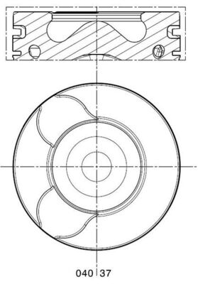 0403700, Kolben mit Ringen und Bolzen, MAHLE, Citroën C4/C5/C8 Jumpy Fiat Scudo Ulysse Ford C-Max Focus Mondeo Lancia Phedra Peugeot 307/308/407/508/607/807 Expert Suzuki Vitara Volvo C30/C70/S40/S80/V50/V70 2,0D/2,0HDi RHD/RHJ/RHK/RHR/D4204T/DW10C* 2003+, 0628R1, 0628S9, 1231983, 3M5Q-6K108-BA, 8711470040, 99700600, 8771788, 0628.R1, 0628.S9, 0628.T7, 0628T7, 3M5Q6K108BA