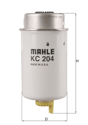 Fuel Filter - KC204 MAHLE - 1712985, 333/W5100, 333W5100