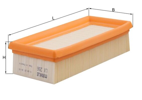 LX266, Luftfilter, MAHLE, 055129620A, 1444N1, 5003239, 9974788, 5012634, 55129620A, 5016988, 860X9601AFA, A770X9601AHA, A840X9601AUA, EFA190, 060AP, 0986B02327, 100617, 1121290004, 120091, 152071758405, 17-02, 21102, 2259, 26.43.22/20, 30780020, 3083600, 414014, 585131, 60178, 757, 8671002017, A17711, A178