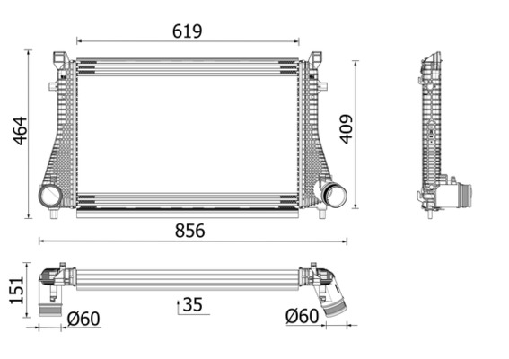 CI667000P, Chladič turba, Chladič, MAHLE, 5Q0145803AA, 5Q0145803AC, 5Q0145803H, 5Q0145803AE, 5Q0145803K, 5Q0145803L, 5Q0145803AF, 5Q0145803N, 5Q0145803P, 5Q0145803S, 5Q0145803R, 5Q0145803T, 5QM145803B, 5QM145803E, 30291, 702.075, 818347, 96494, VN4403, WG1723852, WG2208172