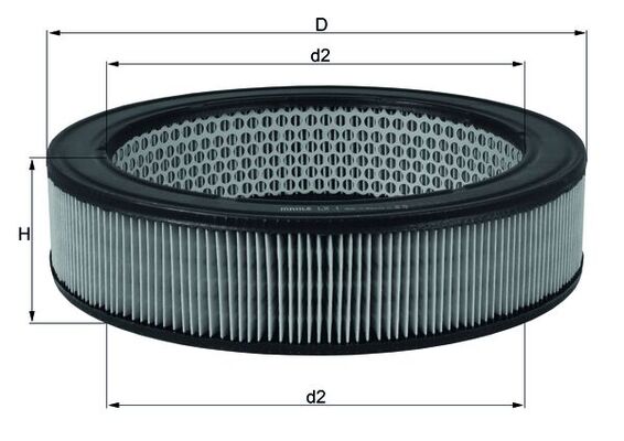 Air Filter - LX1 MAHLE - 16403Y7525, 1654690100, 25062396