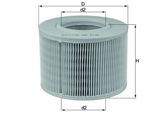 Vzduchový filtr - LX330 MAHLE - 1444K4, 5025068, 7700957336