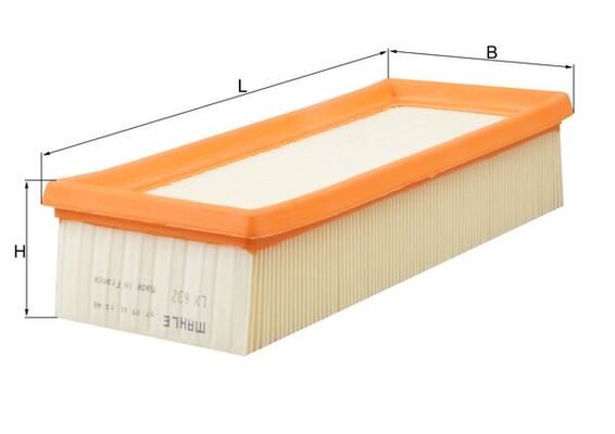 LX632, Air Filter, MAHLE, 25062468, GFE1141, PHE000120, GFE2334, PHE000121, GFE2483, PHE10012, PHE100420, PHE100421, 1457433736, 152071758518, 3002200, 585082, 60731, 8479, 9265, A17313, A388, A464, ADG022156, AF0175, AF457, AG1099, AP138, AP142, B476, BFA2075, C2774, CA5358, E692L