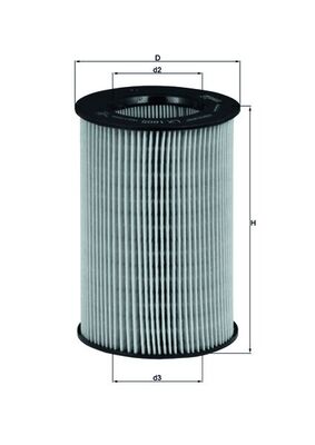 Vzduchový filtr - LX1805 MAHLE - 0001024V001, 0003124V001, V468