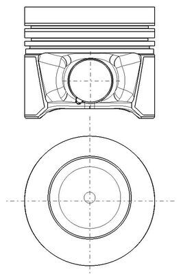 028PI00179000, Kolben mit Ringen und Bolzen, MAHLE, Audi A3/Q2 Seat Arona Ibiza Leon Škoda-VW Kamiq Karoq Octavia-III Scala Volkswagen Golf T-Roc Touran 1,6TDi DDYA/DDYB/DGDA/DGTA/DGTE 2013+, 04L107065AE, 04L107065AR, 04L107101E, 42181600, 79L121