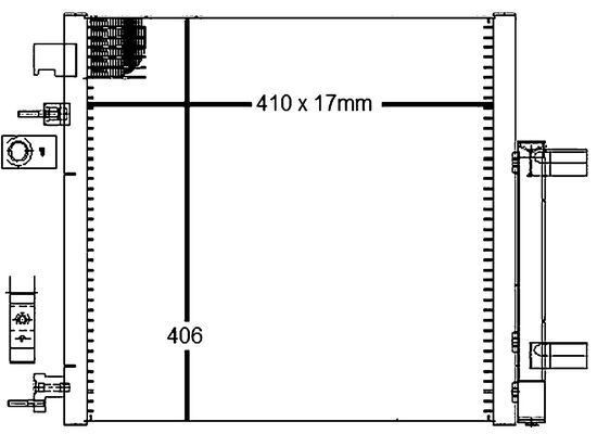AC128000S, Kondensator, Klimaanlage, MAHLE, 42422272, 94554553, 95326120, 95395384, 95480135, 95963188, 96676342, 0831.3017, 105977, 261076, 342515, 350048, 43512, 512075N, 756M14, 81005140, 822578, 8693200, 8880400557, 940247, AC887650, CF20220, DCN15006, DW340C001, DW5140, KTT110477, WG2039746, DCC1886, DW5140D, M-7560140
