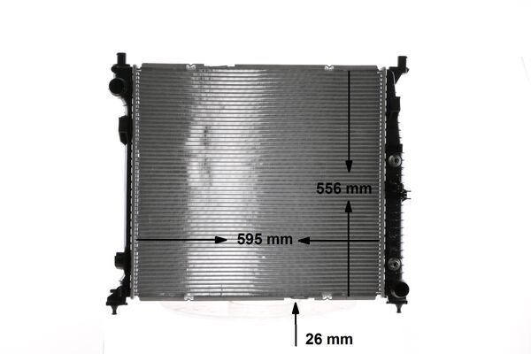 CR1906000S, Chladič, chlazení motoru, Chladič motoru, MAHLE, 0995001303, A0995001303, 30012704, 550020, 67188, 701167, MS2694