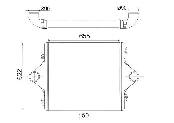 CI108000S, Chladič turba, Chladič, MAHLE, 81061300073, 81061300082, 81061300083, 81061300101, 81061300102, 81061300128, 81061300129, 81061300181, 81.06130.0072, 81.06130.0073, 81.06130.0076, 81061300057, 81061309082, 81061309101, 81061309128, 81061309181, 0737.3001, 10834, 267060N, 309005, 314015, 3.16223, 34192, 403690, 815B03, 818881, 96977, IX139001, MN4002, MN4024