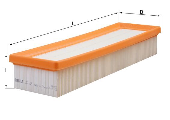 LX1451, Luftfilter, MAHLE, 1444CF, 1444CZ, 1444EA, 1444EC, 1444EE, 1444GH, 1444VH, 1444VJ, 1444X0, 1444X1, 11123210002, 1457433158, 152071758665, 247, 2734, 3018500, 30751, 4011AP, 585078, 8281, 8283, A1141, A18319, A2076, ADP152205, AF088, AF20106, AG1503, AI5252, AP130/7