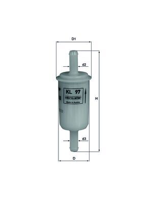 KL97OF, Palivový filtr, Filtr paliv., MAHLE, 42540151A, 9186744, 12000520