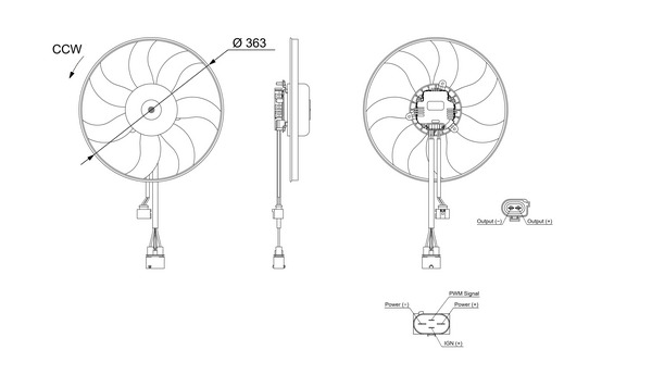 CFF187001S, Fan, engine cooling, MAHLE, 1K0959455CQ, 1K0959455DL, 1K0959455DT, 1K0959455FQ, 1K0959455FJ, 1K0959455FE, 1K0959455FR, 1K0959455N, 1KM959455B, 1KM959455G, 048106N, 069422557010, 111283, 1199106200, 141083FR, 160067810, 26001104, 302084, 322035, 352061, 4002003, 416800, 4566, 47389, 5102.019, 5894747, 70455430, 72249254, 8229503, 837-0026