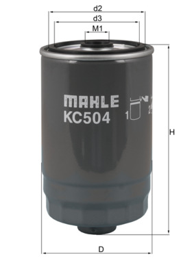 Kraftstofffilter - KC504 MAHLE - 319222W000, CS767, F026402362