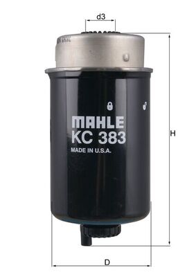 Palivový filtr - KC383 MAHLE - WJI500040, 154072343263, 170051