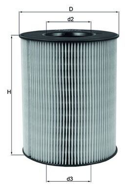 Luftfilter - LX794 MAHLE - 1660940004, A1660940004, 0120940053