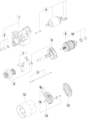 MS455, Startér, Startér 12V/3,6kW /9 zubů AZK5168, MAHLE, 0058401940, 12850029, 12851306, 58401330, 58401940, 0001107033, 063521070620, 104751, 19670N, 594085, CST10171AS, DRS9040, LRS01190, STR79300, 0001107051, 635210706, CST10171GS, D6RA22, RAS30151, 0001107062, CST15291GS, D6RA52, 0001108129, ND140, 0986019040, SR5034N