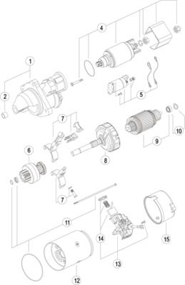MS430, Anlasser, Starter, MAHLE, RE501347, RE501680, RE501689, RE501693, RE501713, RE502156, RE502196, RE508736, RE516455, RE519568, RE551444, RE60641, RE62916, RE63010, SE501869, 0001223502, 438012, D7R14, STR7961, 0986022520, 455735