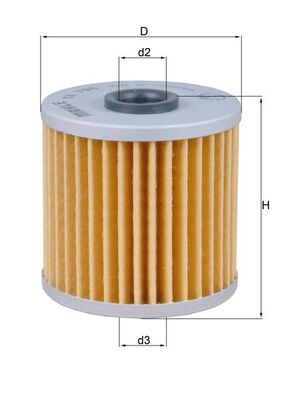 Oil Filter - OX796 MAHLE - 16099004, 24950, 2552400