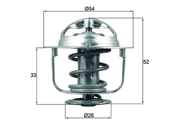 TX17682D, Termostat, chladivo, Termostat, MAHLE, 212006N210, 21200EA000, 725180, 78645, 820176, TH04282G1, TH6314.82, WV54NSA82