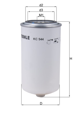 Fuel Filter - KC544 MAHLE - 1158901, 1437070, 402617200