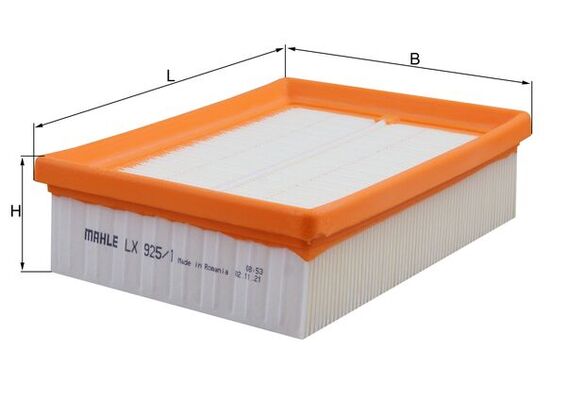 LX925/1, Air Filter, MAHLE, 60306015000, 60306015100, C1955-2, E372L-2, KT1113