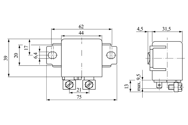 Relay, main current - 0332002256 BOSCH - 0001536234, 14216052, 1529937 ...