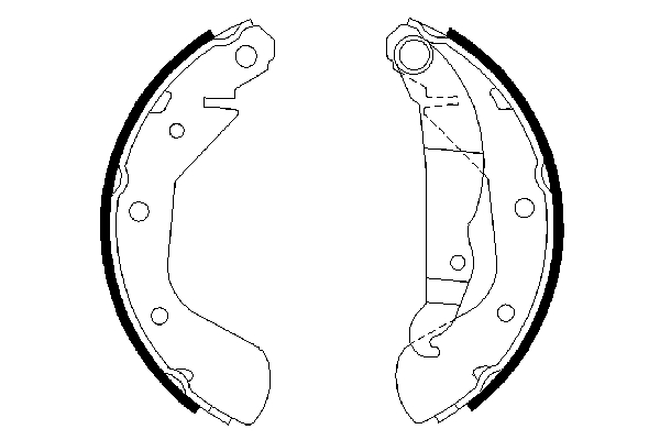 Brake Shoe Set - 0986487613 BOSCH - 1605041, 9196291, 03013703952 | K ...