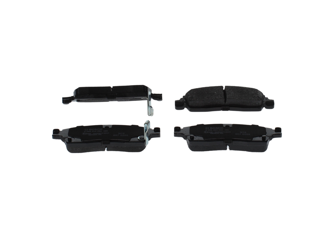 Brake Pad Set, disc brake - 0986494858 BOSCH - 15855898, 19122385 ...