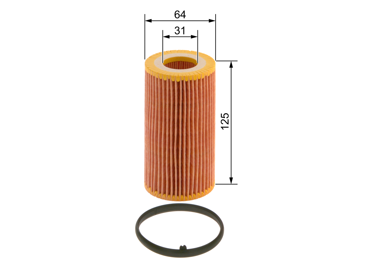 Oil Filter - 1457429243 BOSCH - 06D115466, 06D115562, 2175001 | K ...