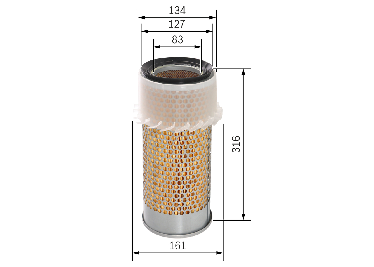 Air Filter - 1457433674 BOSCH - 1909128, 242495001, 5019416 | K MOTORSHOP