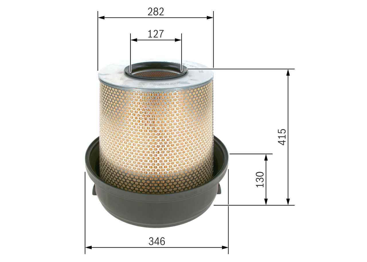 Air Filter - 1457433730 BOSCH - 5021107568, A0040940204, 0040940204 | K ...
