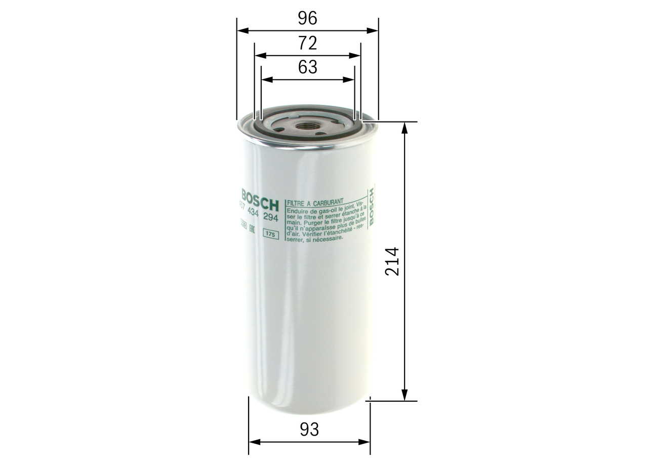 Fuel Filter - 1457434294 BOSCH - 420799, 5021107668, 8193841 | K MOTORSHOP